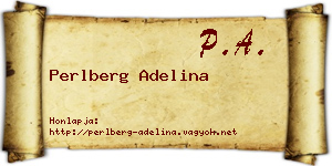 Perlberg Adelina névjegykártya
